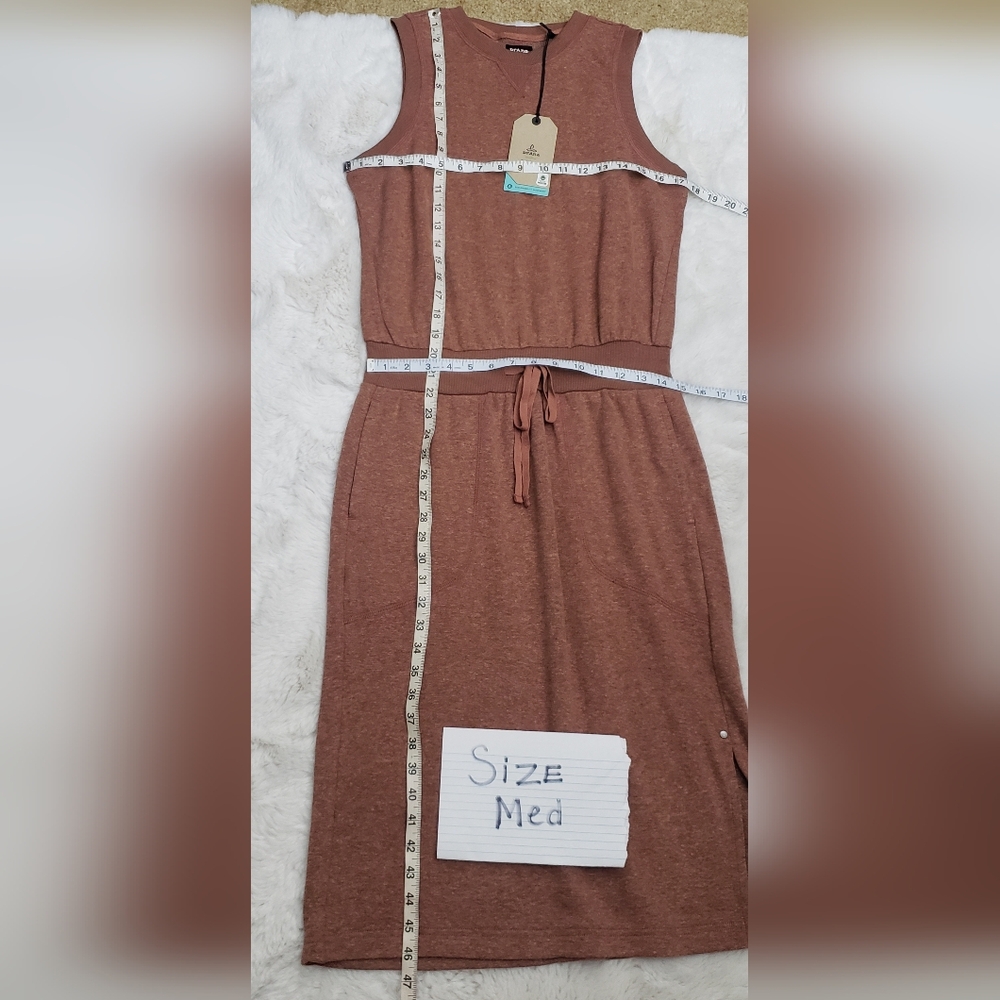 NWT Prana Brown Cozy Up Beach Hopper Dress - Picture 12 of 12